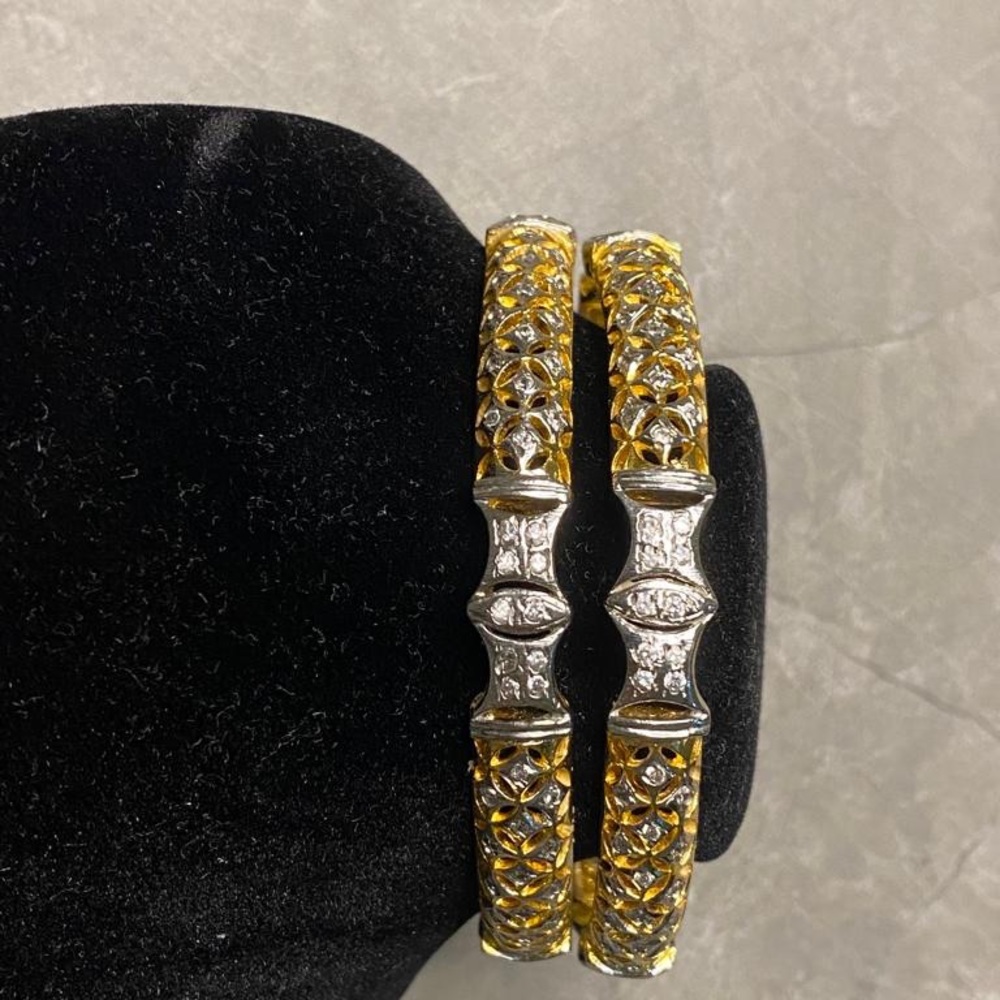 simple bracelet cuff gold silver mixed